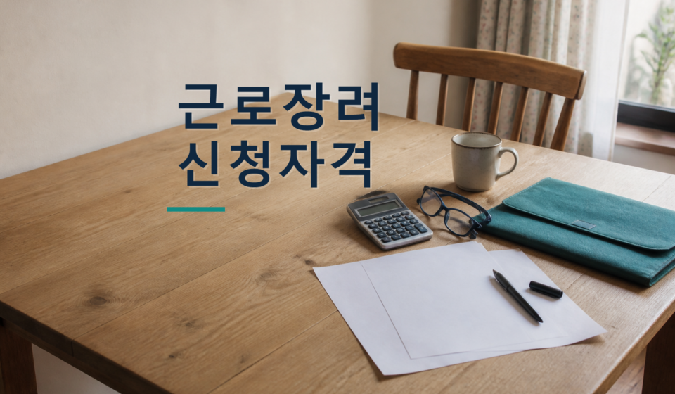 근로장려금 신청자격과 신청기간을 확인하는 생활 서류와 계산기