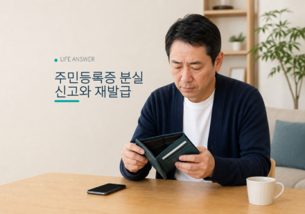 주민등록증 분실신고와 재발급 대표 이미지