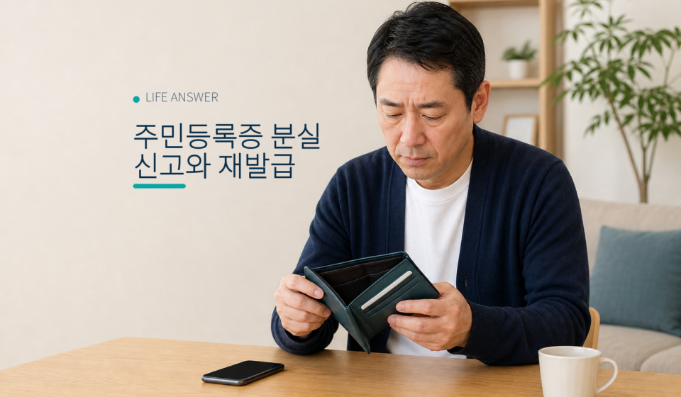 주민등록증 분실신고와 재발급 대표 이미지