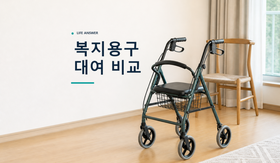 장기요양 복지용구 대여 비교를 위한 가정용 성인 보행기